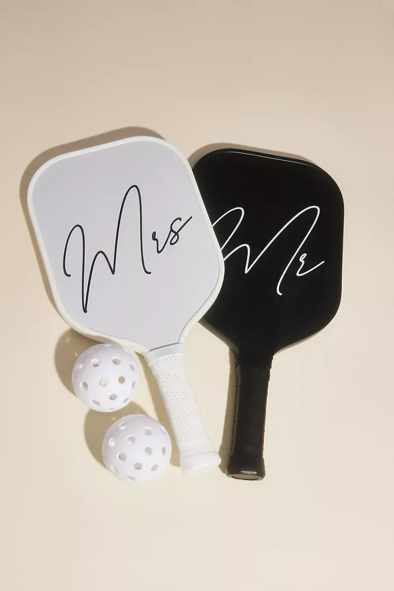 DB Studio Mr And Mrs Pickleball Paddle Set in Grey David's Bridal