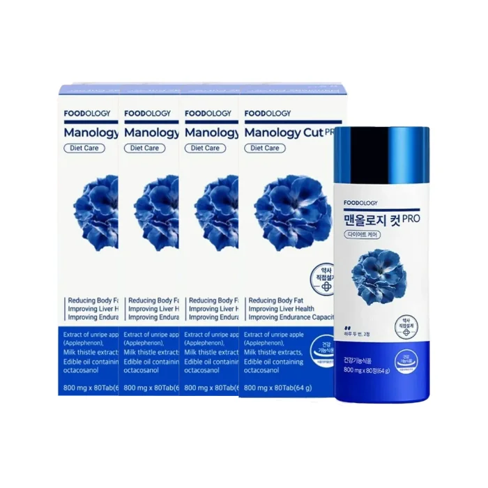 FOODOLOGY - Manology Cut PRO - 800mg x 80 capsules (4ea) Set