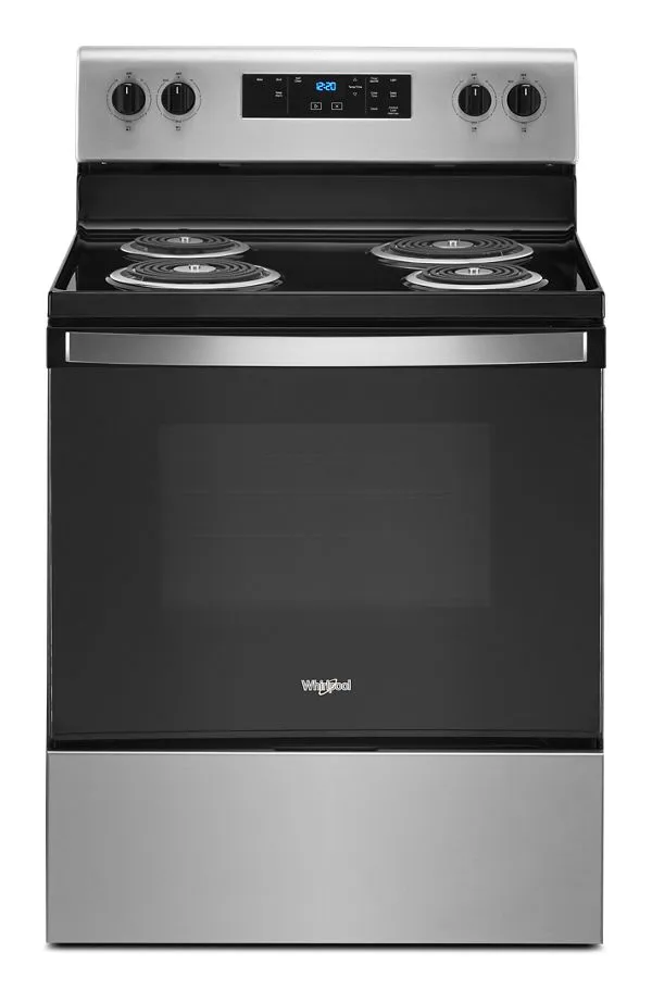 Whirlpool Electric Range with Keep Warm setting in Stainless Steel 4.8 cu. ft. WFC315S0JS