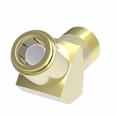 Weatherhead By Danfoss PushConnect Swivel Elbow Adapter Brass