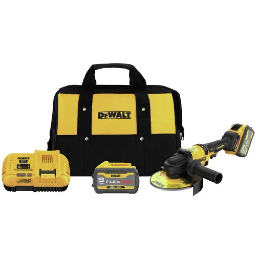 Dewalt 60V MAX Brushless Lithium-Ion 7 in. Cordless Grinder Kit with 2 Batteries and Kickback Brake (9 Ah) - DCG440X2