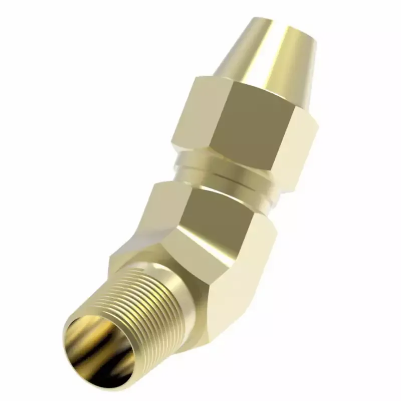 Weatherhead By Danfoss Air Brake Connectors For Copper Tubing 45 Male Elbow Brass