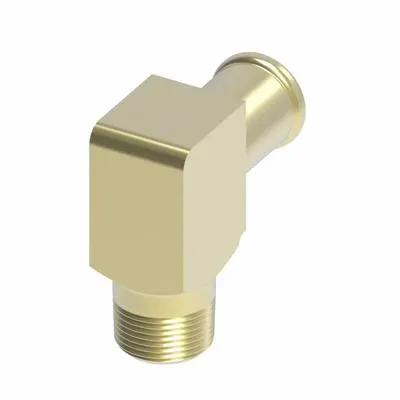 Weatherhead By Danfoss 057 B Series Field Attachable Hose Fittings Male Pipe Rigid 90 Elbow 3/8 In Nptf 10