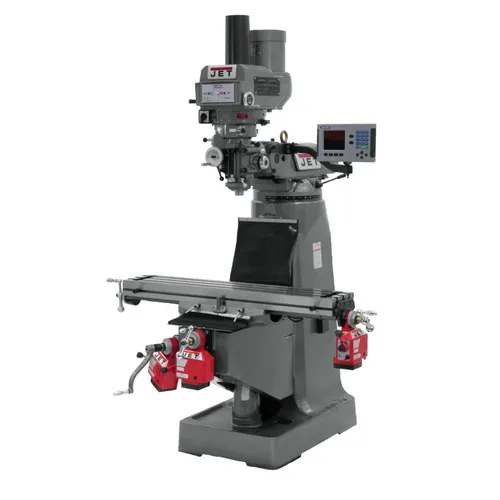 JET JTM-4VS Mill with 3-Axis ACU-RITE 203 DRO (Quill), Power Drawbar, and X, Y and Z-Axis Powerfeeds - JT9-690153