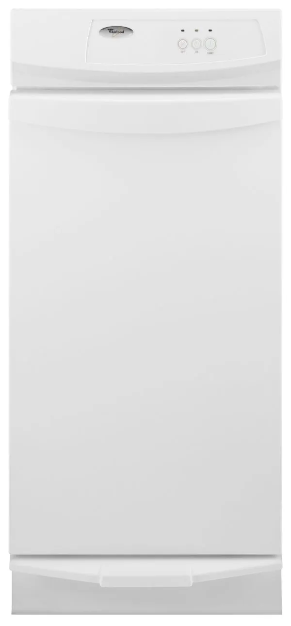 Whirlpool 15 in. Convertible Trash Compactor in White-on-White 1.4 cu. ft. GC900QPPQ