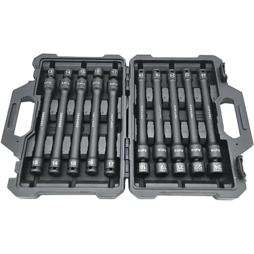 Astro Pneumatic (10-Piece) 1/2 in. Drive 6-Point Pinless Universal Torque-Saver Impact Extension Metric Socket Set - 78254