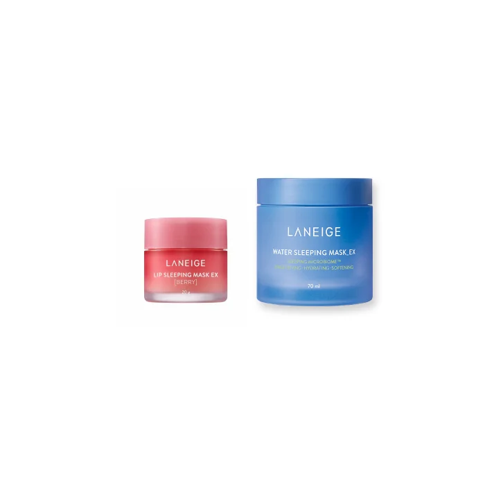 LANEIGE - Lip Sleeping Mask EX - 20g - Berry (1ea) + Water Sleeping Mask EX - 70ml (1ea) Set