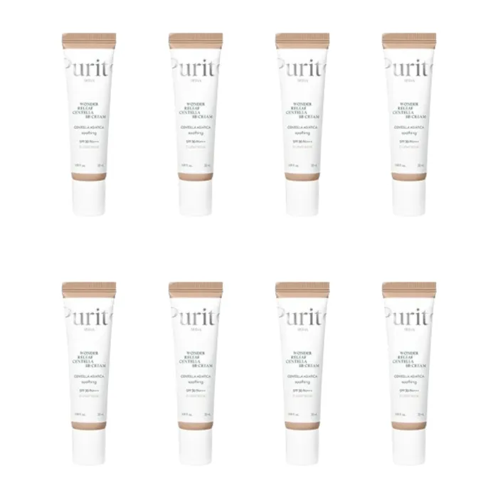 Purito SEOUL - Wonder Releaf Centella BB Cream SPF 30 PA++++ - 30ml - #21 Light Beige (8ea) Set