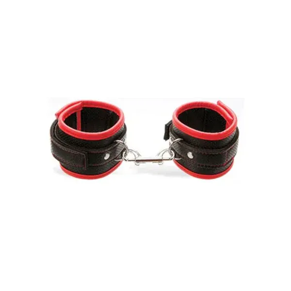 Adam And Eve Scarlet Couture Bondage Cuffs Black Red Restraints