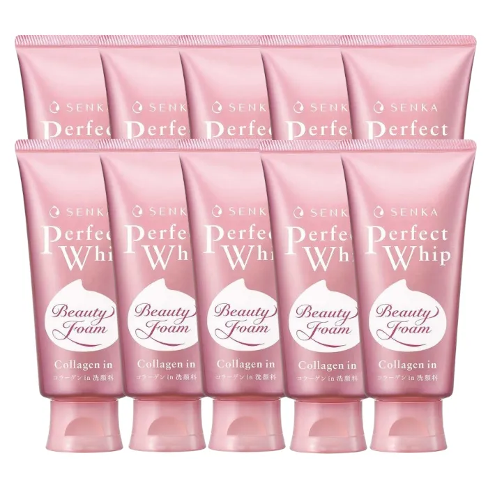 Shiseido - Senka Perfect Whip Collagen in Washing Foam Cleanser (2023 Version) - 120g (10ea) Set