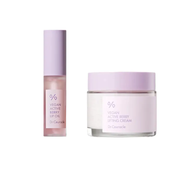 Dr. Ceuracle - Vegan Active Berry Lifting Cream + Lip Oil Set