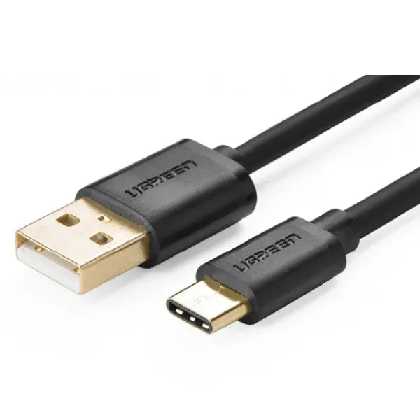 UGREEN USB 2.0 Type A Male to USB 3.1 Type-C Male Charge & Sync Cable - White 1M (30165)