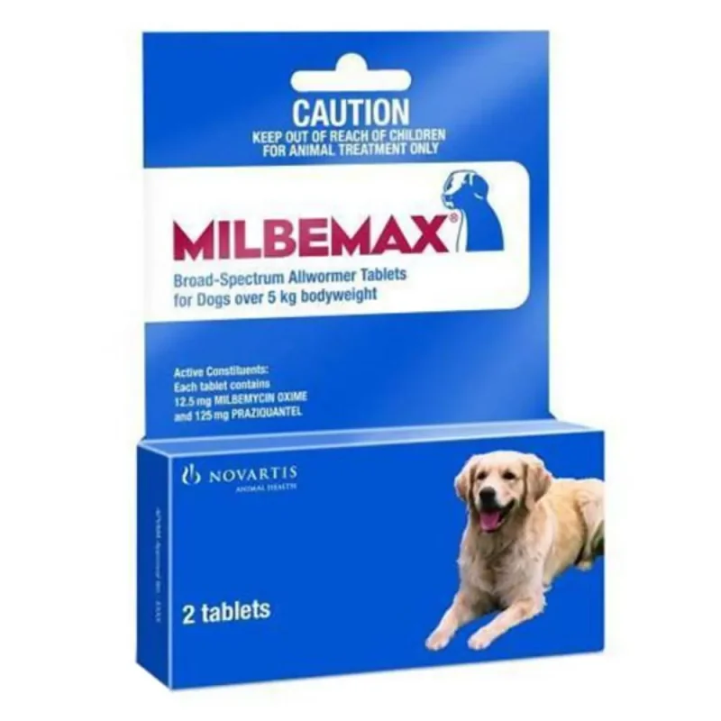 Milbemax Chewable For Large Dogs Over 11 Lbs. 2 Chews