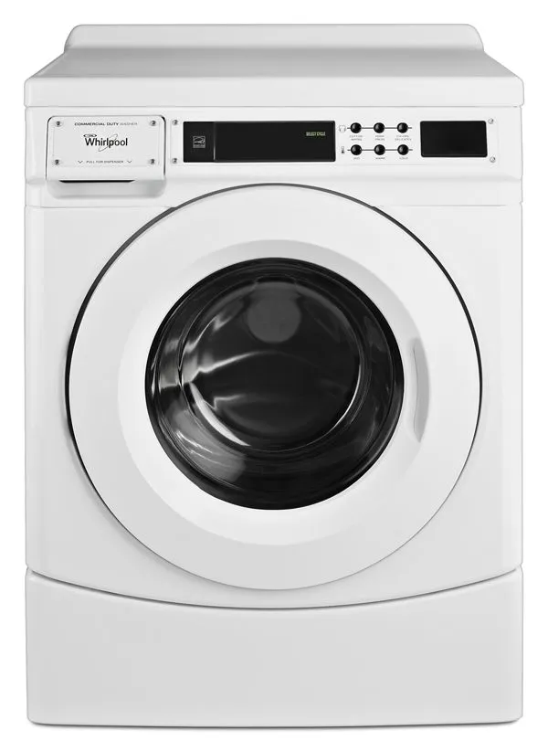 Whirlpool Commercial High-Efficiency Energy Star-Qualified Front-Load Washer, Non-Vend in White 27"