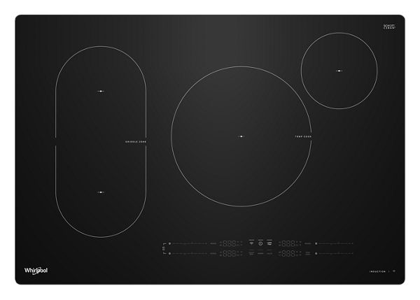 Whirlpool Intelligent Induction Cooktop with Temp Cook Technology in Black 30"