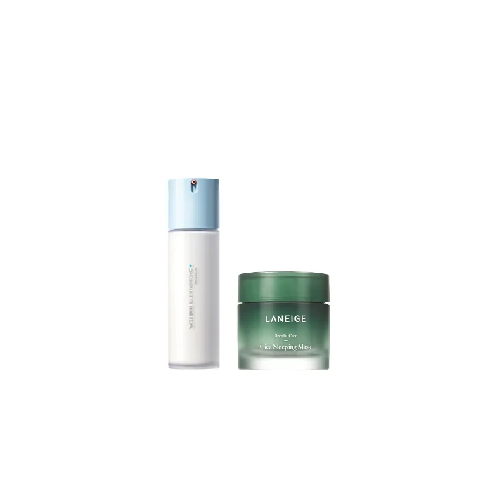 LANEIGE - Water Bank Blue Hyaluronic Emulsion For Combination To Oily Skin - 120ml (1ea) + Cica Sleeping Mask - 60ml (1ea) Set