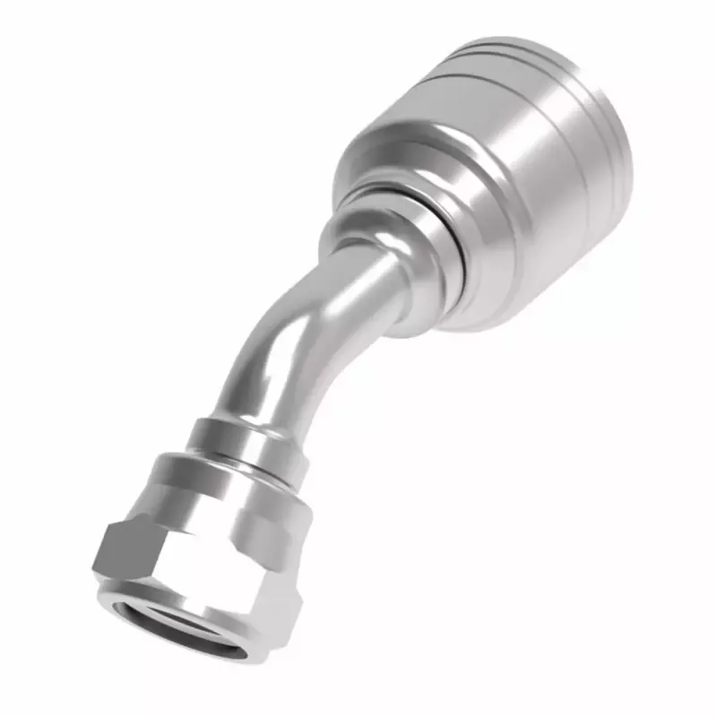 Weatherhead By Danfoss Z Series Crimp Hose Fittings Bspp 60 Cone Female 45 Elbow 1/4 In Bspp 4