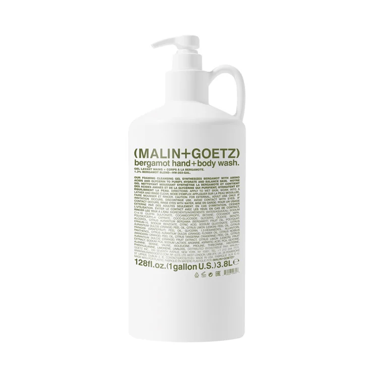 bergamot hand+body wash.