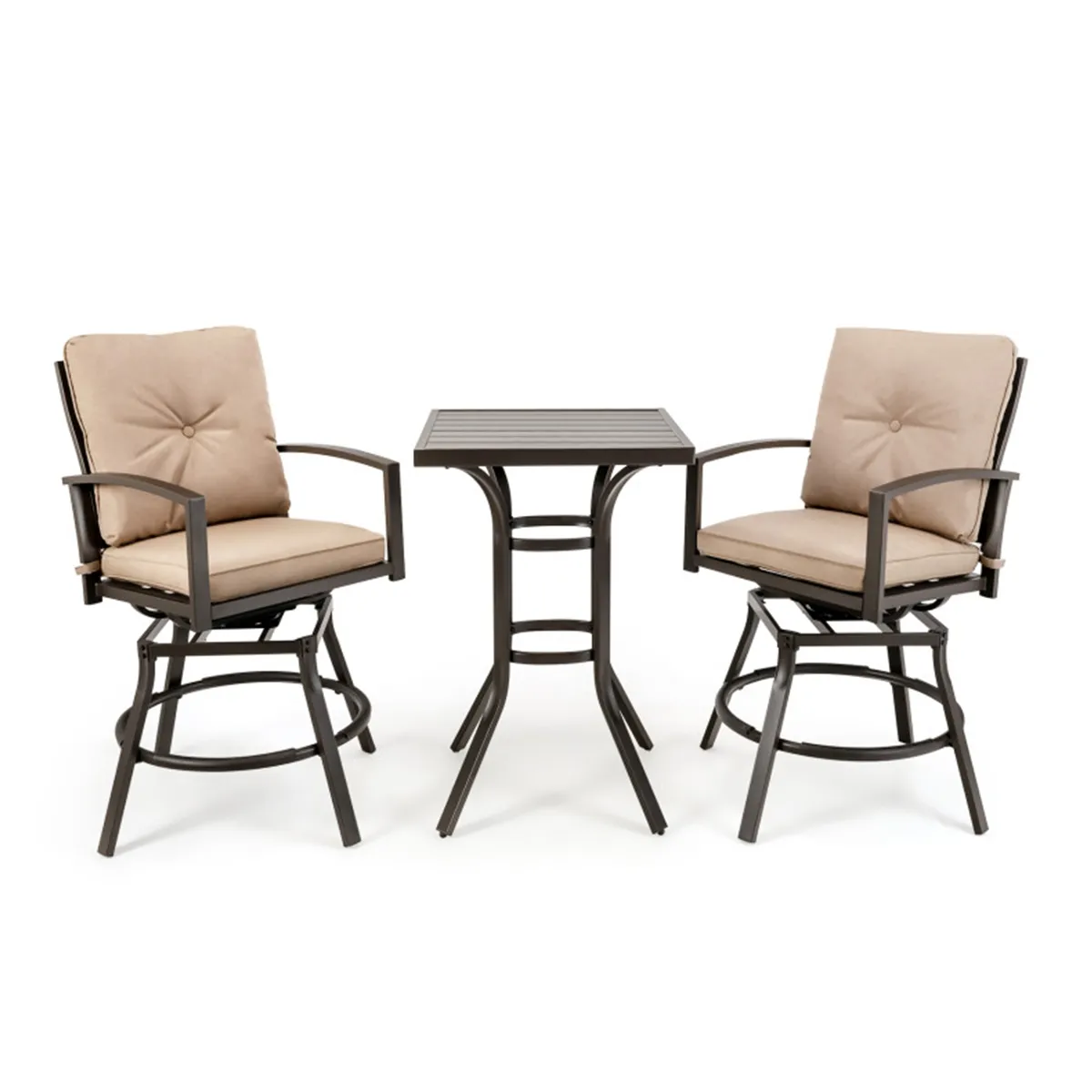 3-Piece Swivel Bar Table Set