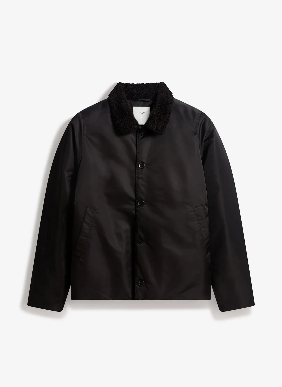Percival Doppio Bomber Jacket Nylon Black
