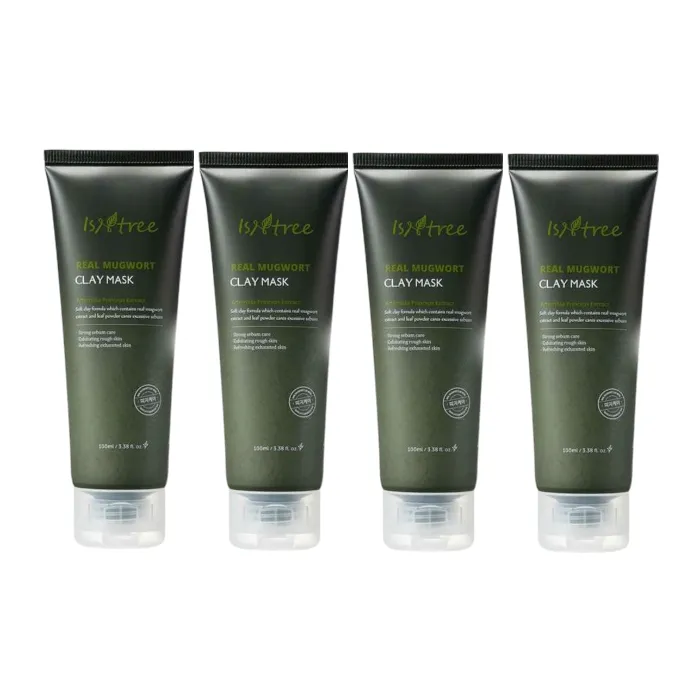 Isntree - Real Mugwort Clay Mask (4ea) Set