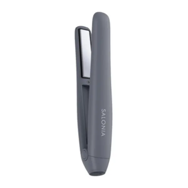 SALONIA - Cordless Hair Straightener 12mm (100-240V) - 1pc - SAL25119GR - Gray