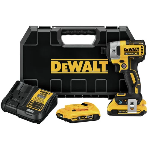 Dewalt DCF888D2 20V MAX XR 2.0 Ah Cordless Lithium-Ion Brushless Tool Connect 1/4 in. Impact Driver Kit