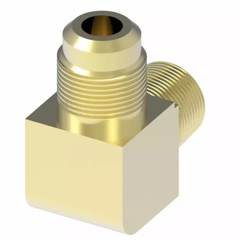 Weatherhead By Danfoss Sae 45 Flare 90 Male Elbow Brass