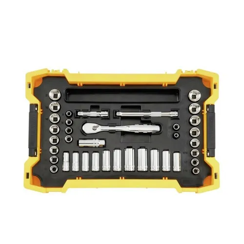 Dewalt 85-Piece 3/8 in. and 1/2 in. Mechanic Tool Set with ToughSystem 2.0 Tray and Lid - DWMT45403