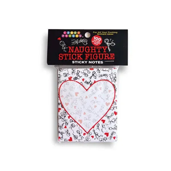 Naughty Stick Figure Novelty Sticky Notes 100 Pack