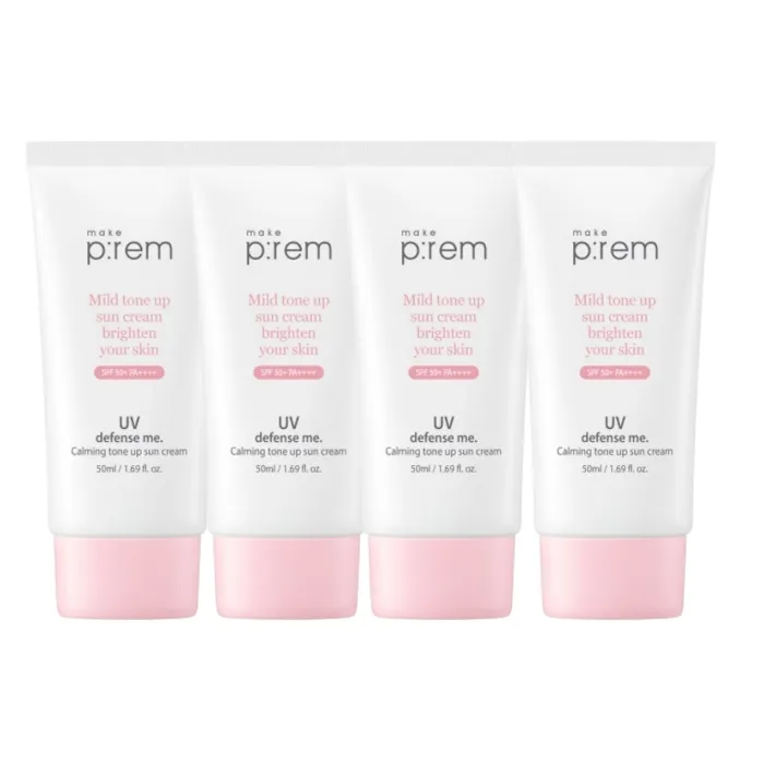 make p:rem UV Defense Me. Calming Tone Up Sun Cream (4ea) Set