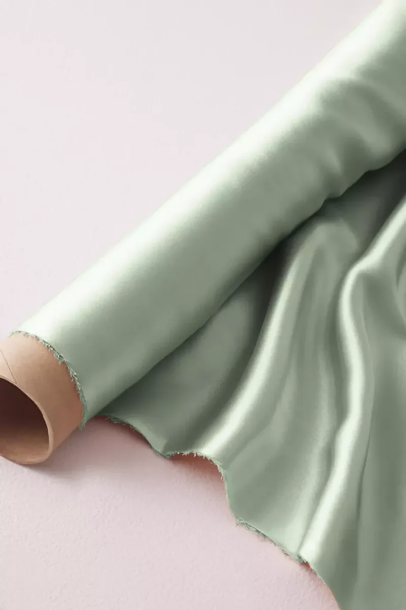 Charmeuse Fabric By The Yard in Dusty Sage Size: 5YD David's Bridal