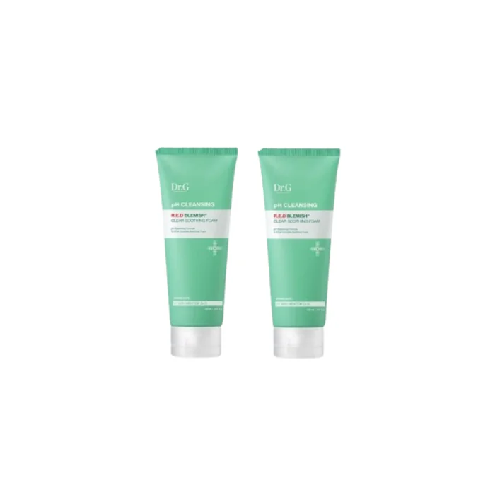 Dr. G R. E.D Blemish Clear Soothing pH Cleansing Foam 150ml - 150ml - White (2ea) Set