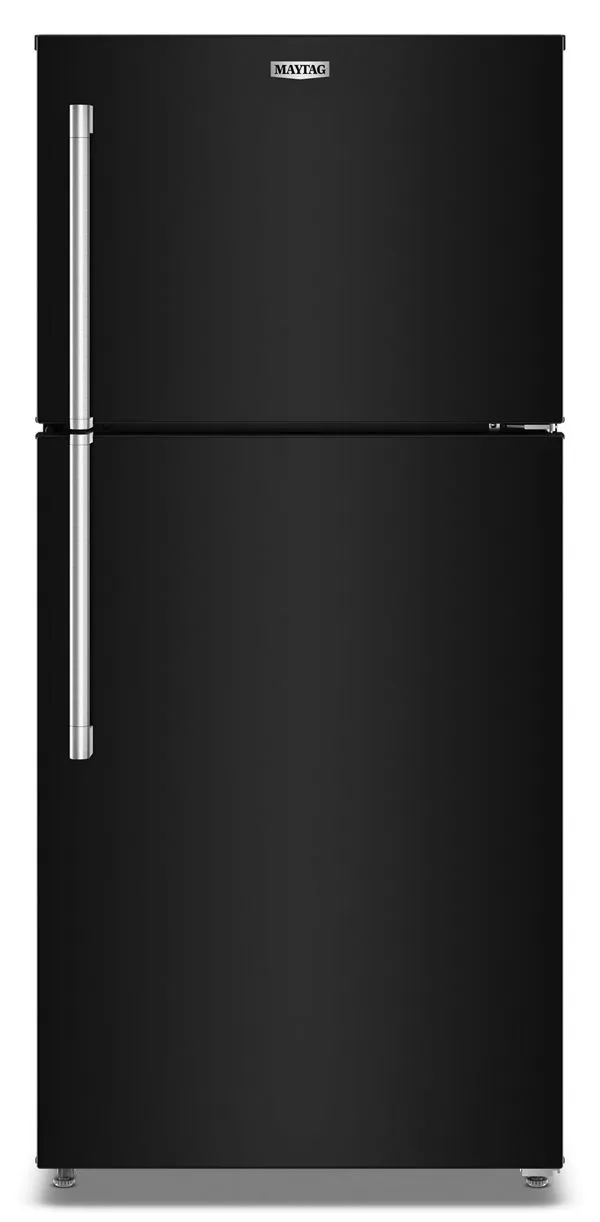 Maytag 30 In. Wide Top-Freezer Refrigerator W/ Garage Mode-, 19 Cu. Ft. In Black