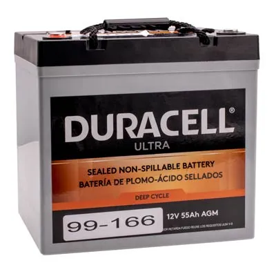 Duracell Ultra 12V 55AH Sealed Lead Acid (SLA) Medical Battery for the SV22 StyleView - SLA Batteries