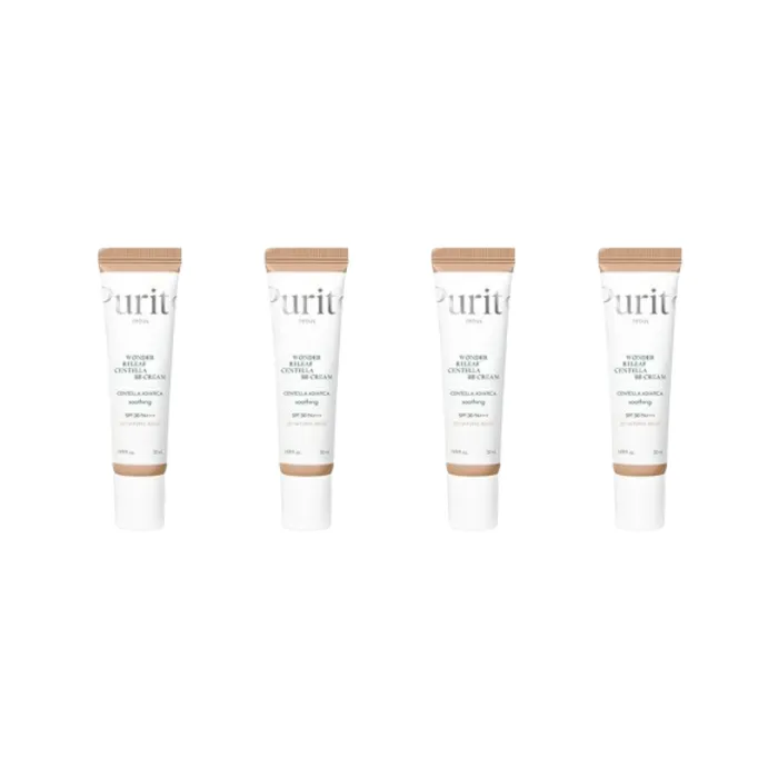 Purito SEOUL - Wonder Releaf Centella BB Cream SPF 30 PA++++ - 30ml - #23 Natural Beige (4ea) Set