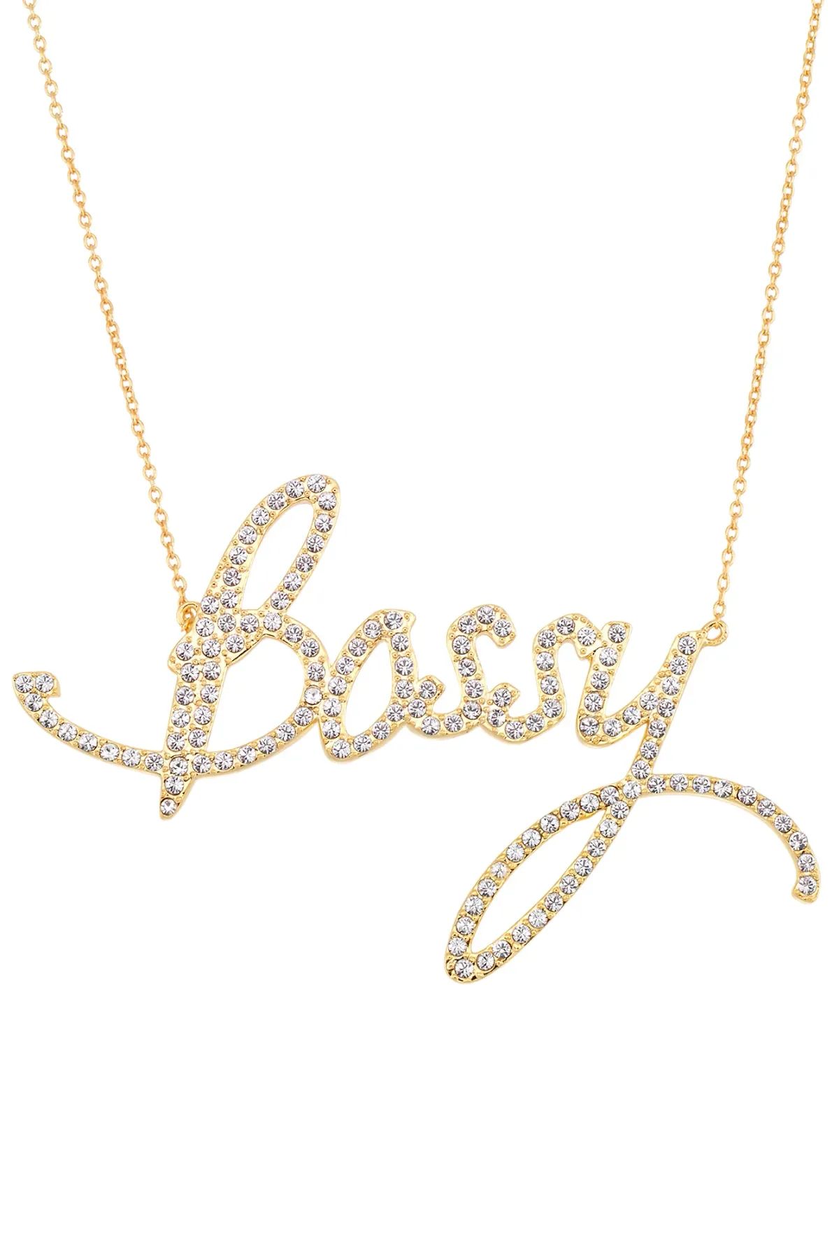 Bossy Nameplate Necklace - Extra Large