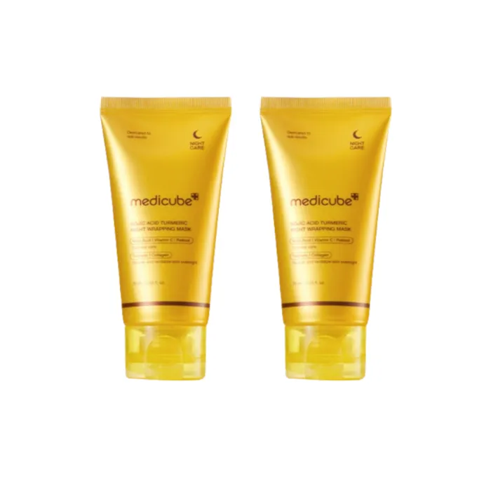 medicube - Kojic Acid Turmeric Night Wrapping Mask - 75ml (2ea) Set