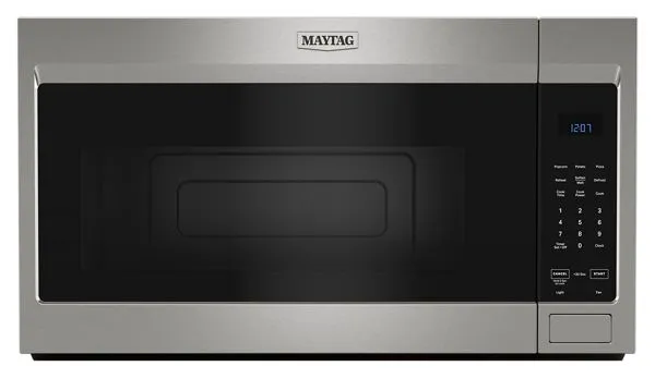 Maytag Over-The-Range Microwave W/ Non-Stick Interior Coating ., 1.7 Cu. Ft. In Fingerprint Resistant Stainless Steel