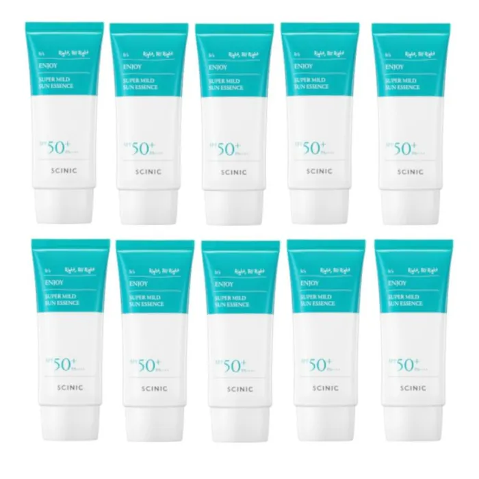 SCINIC - Enjoy Super Mild Sun Essence SPF50+ PA++++ - 50ml (10ea) Set