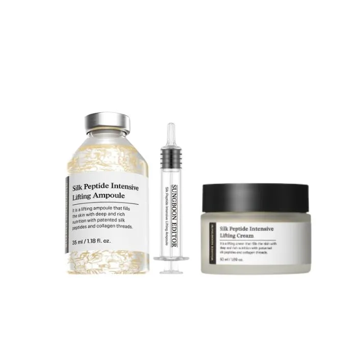 SUNGBOON EDITOR - Silk Peptide Intensive Lifting Cream - 50ml (1ea) + Silk Peptide Intensive Lifting Ampoule - 35ml (1ea) Set