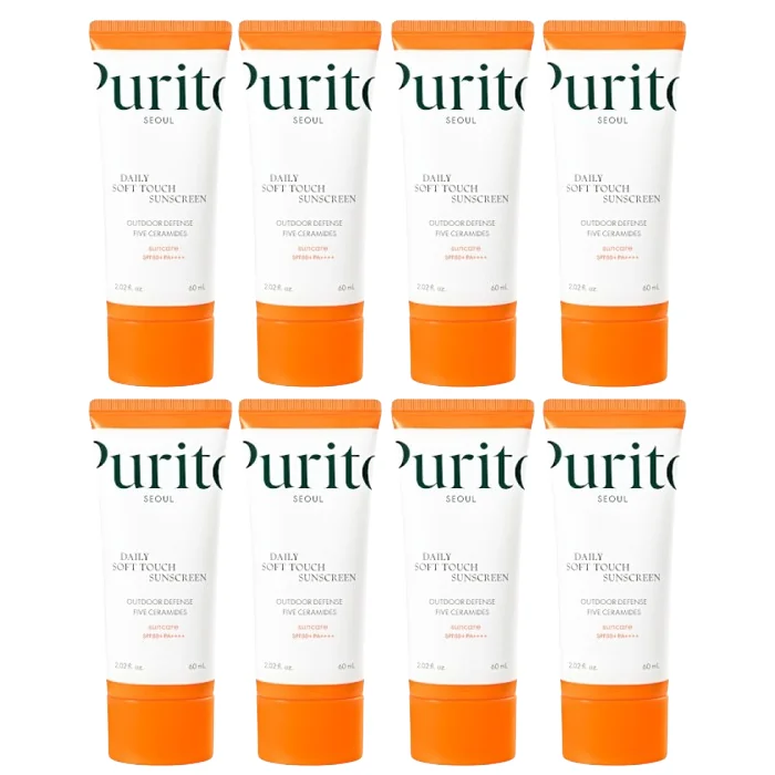 Purito SEOUL - Daily Soft Touch Sunscreen SPF50+ PA++++ - 60ml (8ea) Set