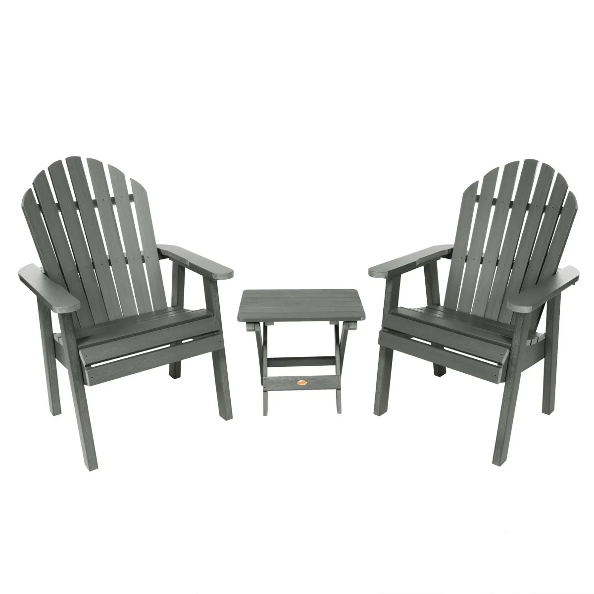 2 Hamilton Deck Chairs with Folding Side Table