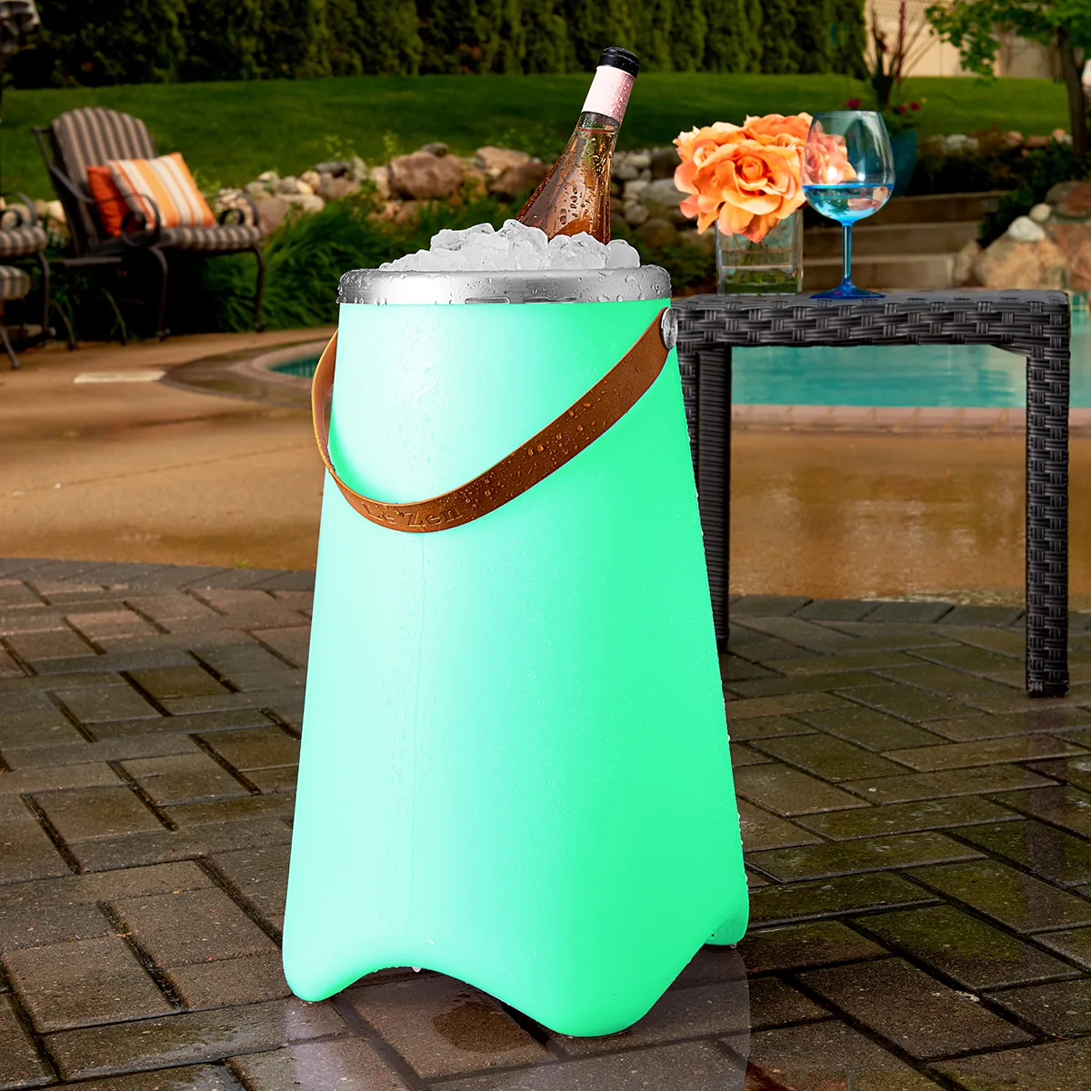 Lighted Wine Bucket and Speaker