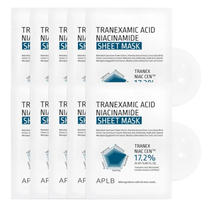 APLB - Tranexamic Acid Niacinamide Sheet Mask (10ea) Set