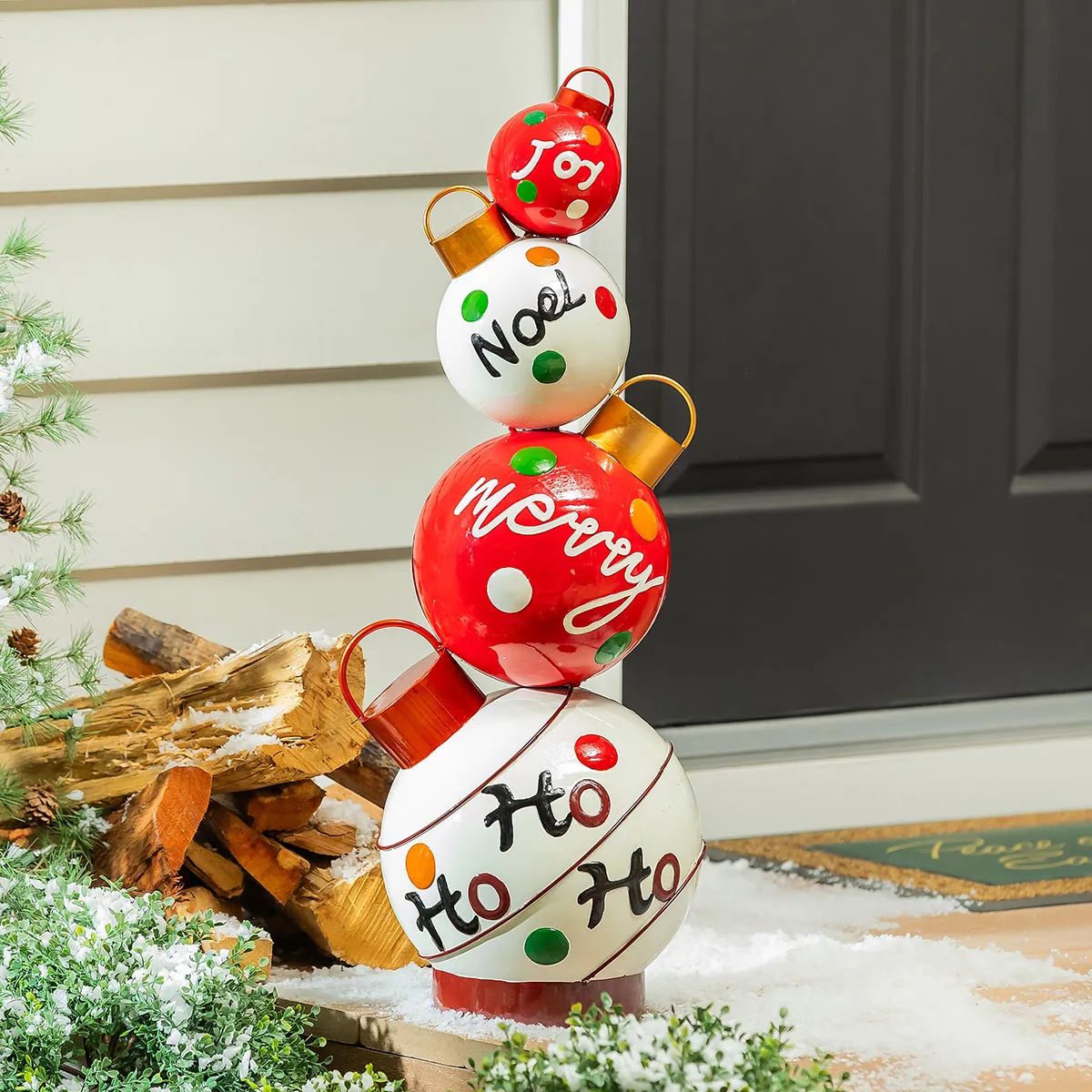 Indoor/Outdoor Stacked Ornament Statue