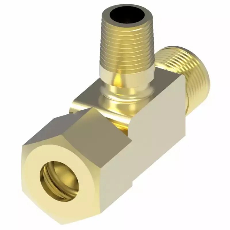 Weatherhead By Danfoss Compression Male Branch Tee Brass