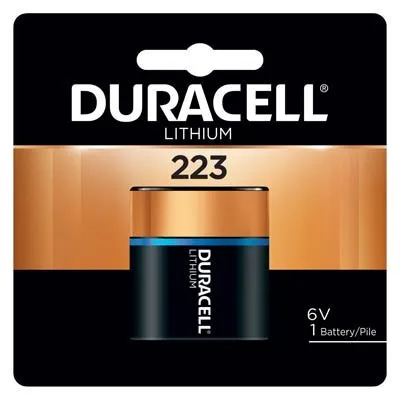 Duracell Ultra 6V 223, 223A, CR-P2 Lithium Battery - 1 Pack