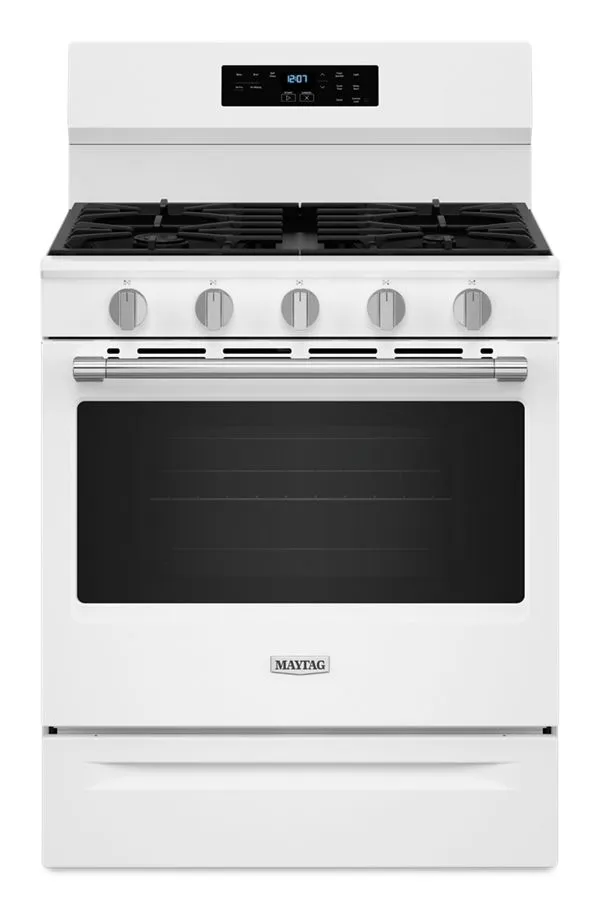 Maytag 30 In. Wide Gas Range W/ No Preheat Air Fry, 5.0 Cu. Ft. In White