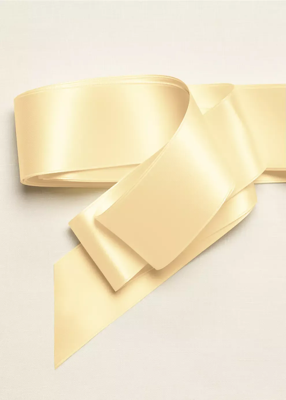 Satin 2 Inch Ribbon in Canary David's Bridal